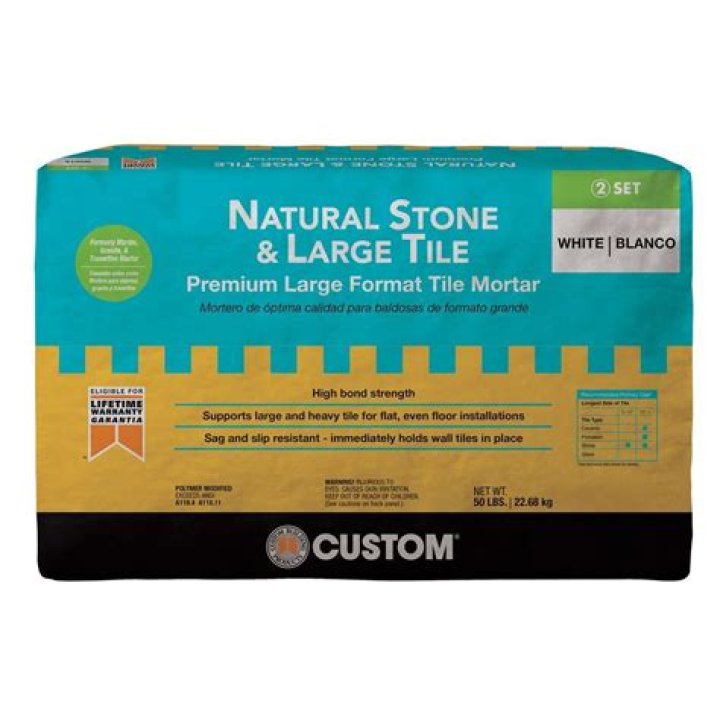 What is large format tile mortar?