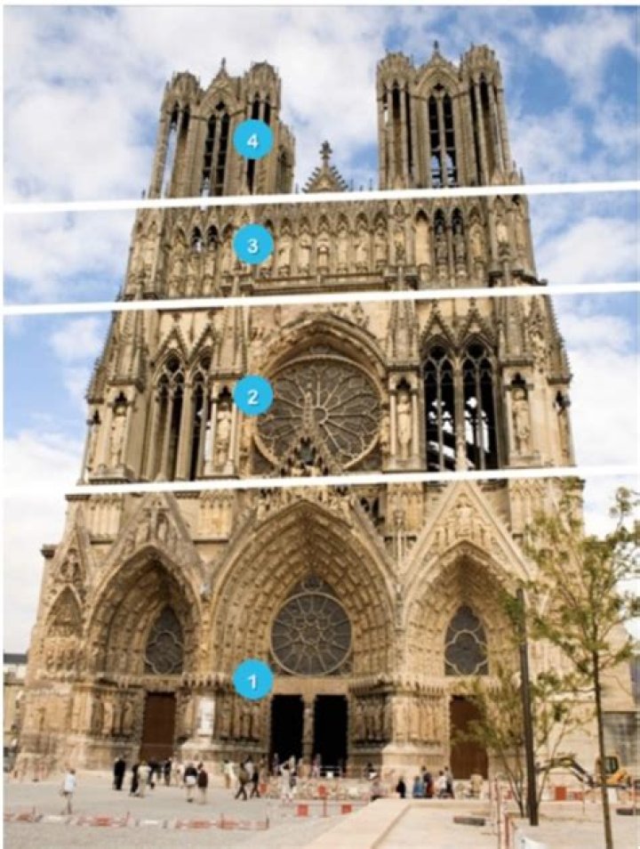 What is Reims cathedral made of?