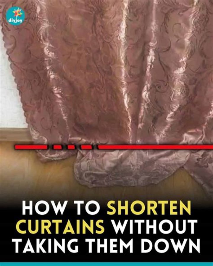 What is the best way to shorten curtains?