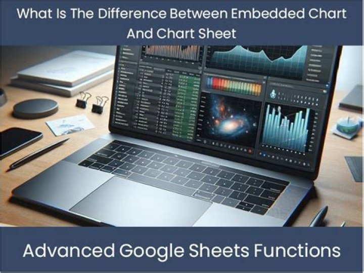 What is the difference between an embedded chart and chart sheet?