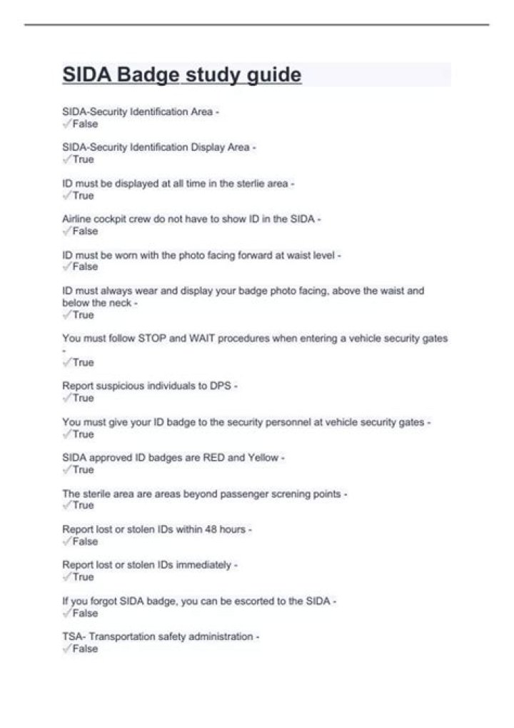 What is the SIDA badge?