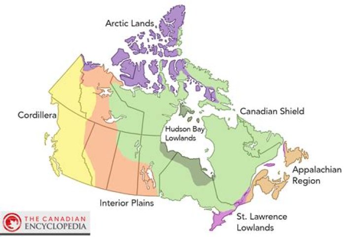 What is the smallest landform region in Canada?