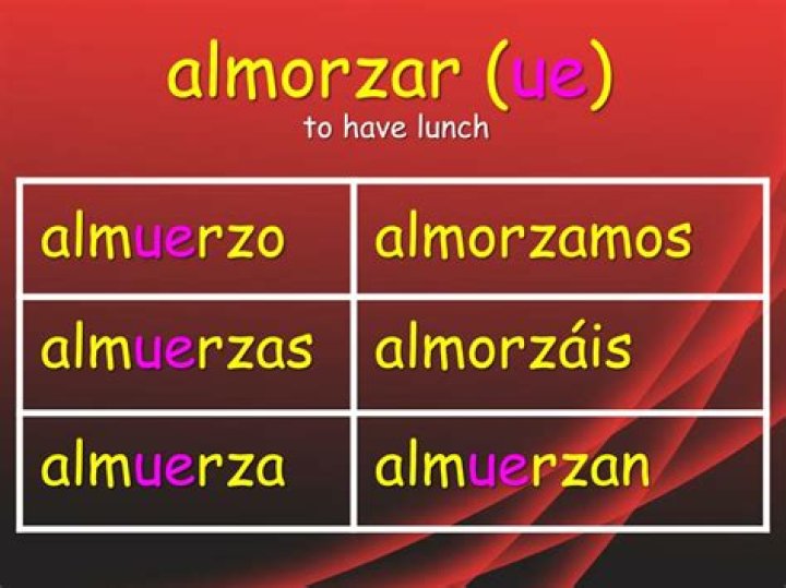 What is the stem change for Almorzar?