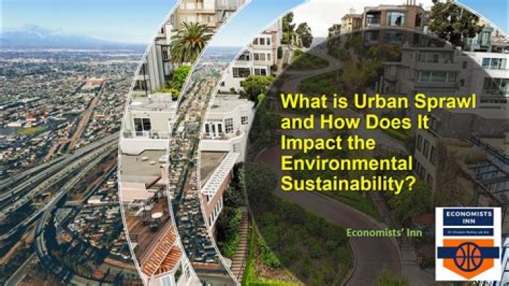 What is urban sprawl and how does it occur?