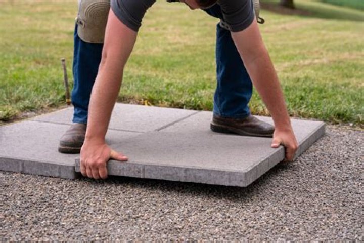 What to put between large pavers?