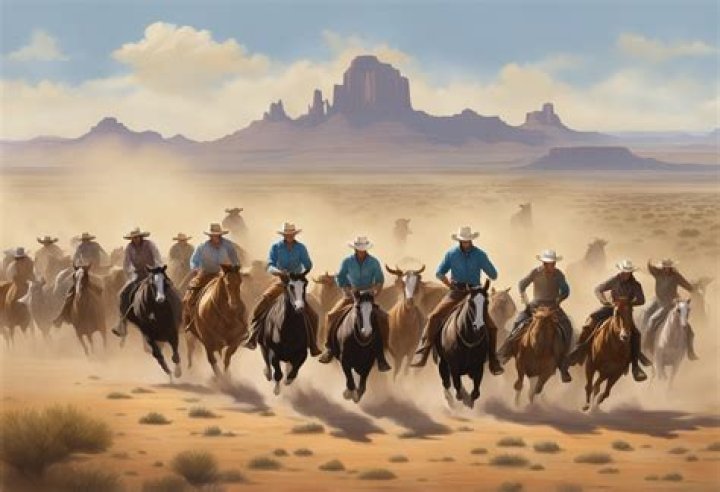 What was the destination of the first Texas cattle drive?