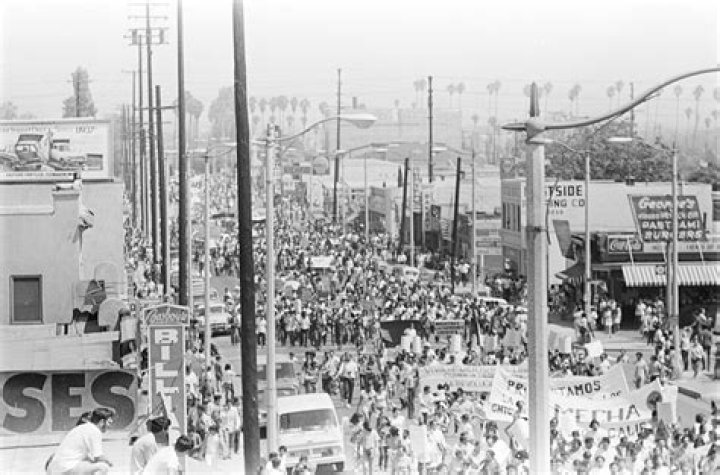 What was the main thing the Chicano Moratorium marchers were protesting?