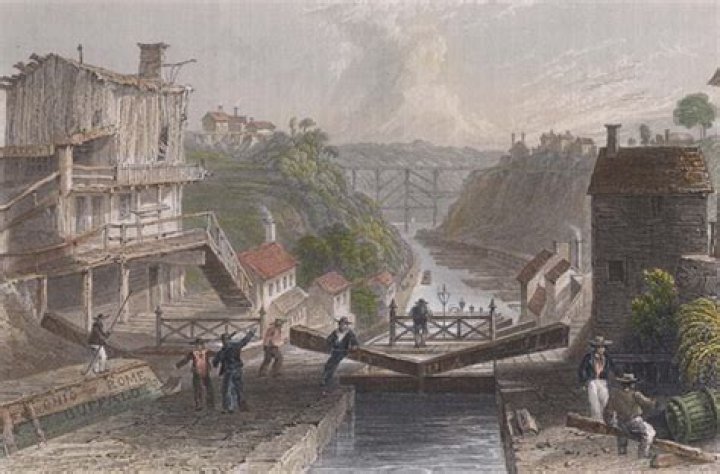 What were canals used for in the Industrial Revolution?