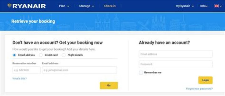 When can you do online check in with Ryanair?