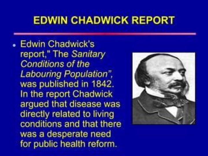 When did Edwin Chadwick write his report?