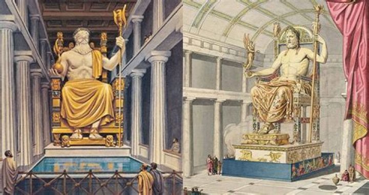 When was the statue of Zeus built?