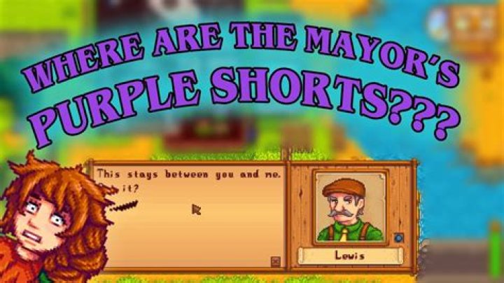 Where are the mayors lucky purple shorts?