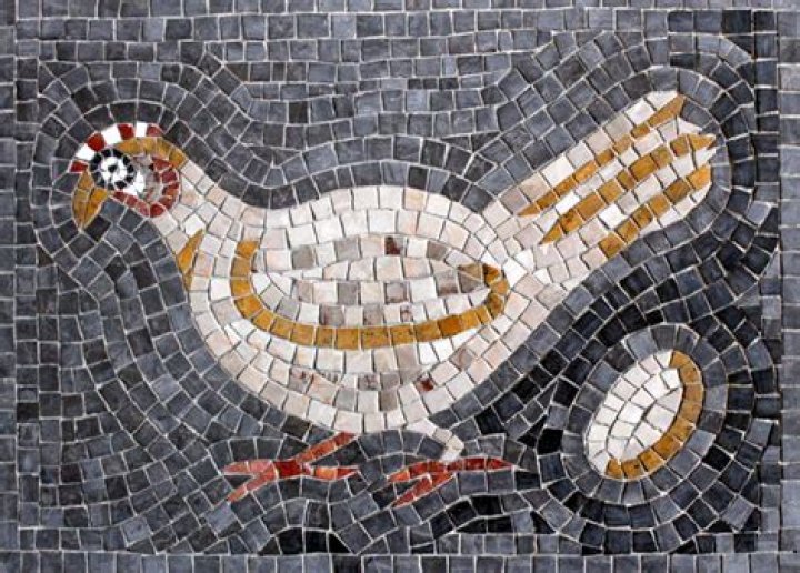 Where did the Romans use mosaics?