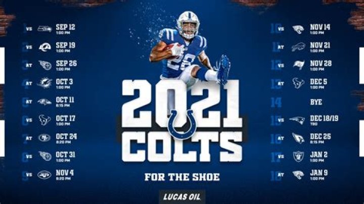 Where do the Colts play Sunday?
