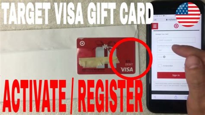 Where is the access number on a Target Visa gift card?