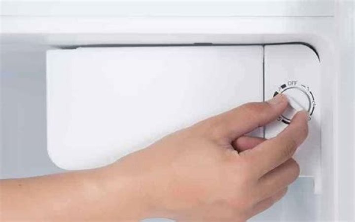 Where is the temperature control in a Kenmore refrigerator?
