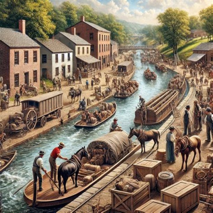 Who made the first canal in the Industrial Revolution?