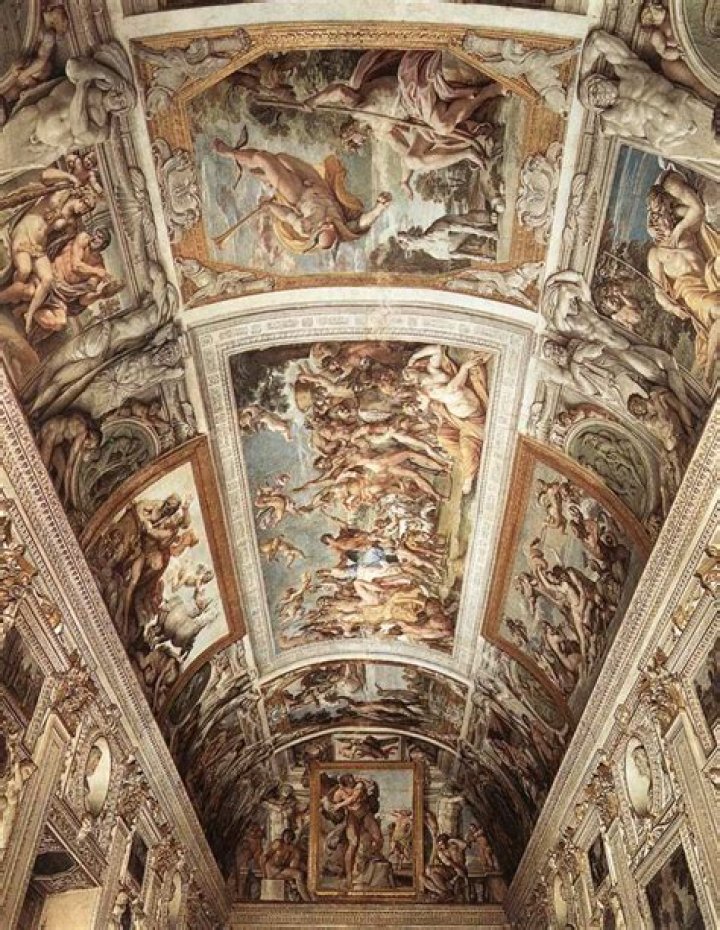 Who painted the ceiling of the gallery in the Palazzo Farnese in Rome?