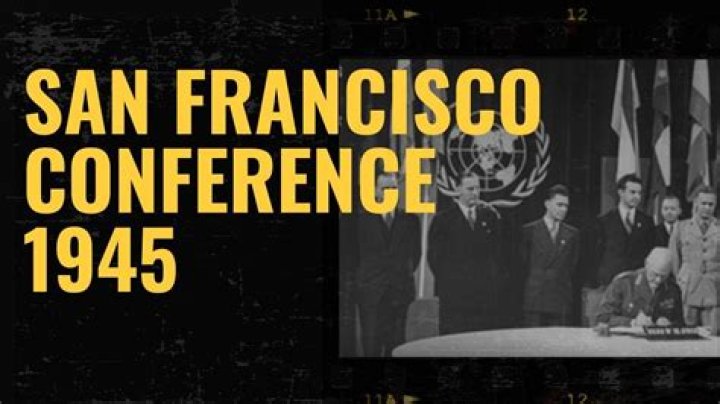 Who presided over the San Francisco conference?