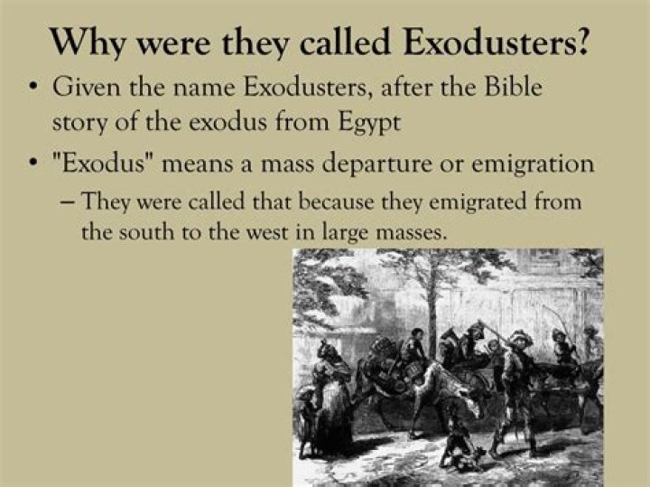 Why did exodusters move to the plains?