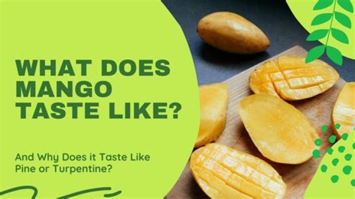Why does my mango taste like pine?