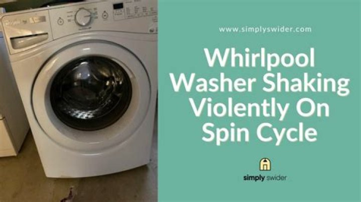 Why does my washing machine shakes during spin cycle?