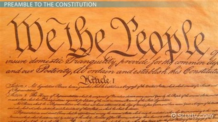 Why does the Constitution have a preamble?